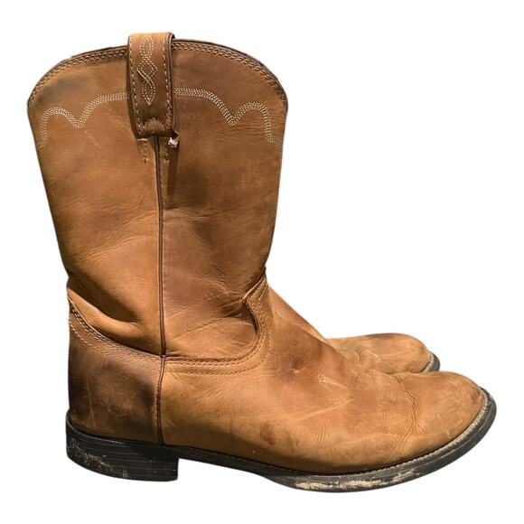 Justin Boots 3902 Men’s Size 11 D Jeb Round Toe Western Cowboy Boots Mid Calf main image 7